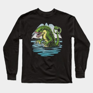 Dangerous lake monster Long Sleeve T-Shirt